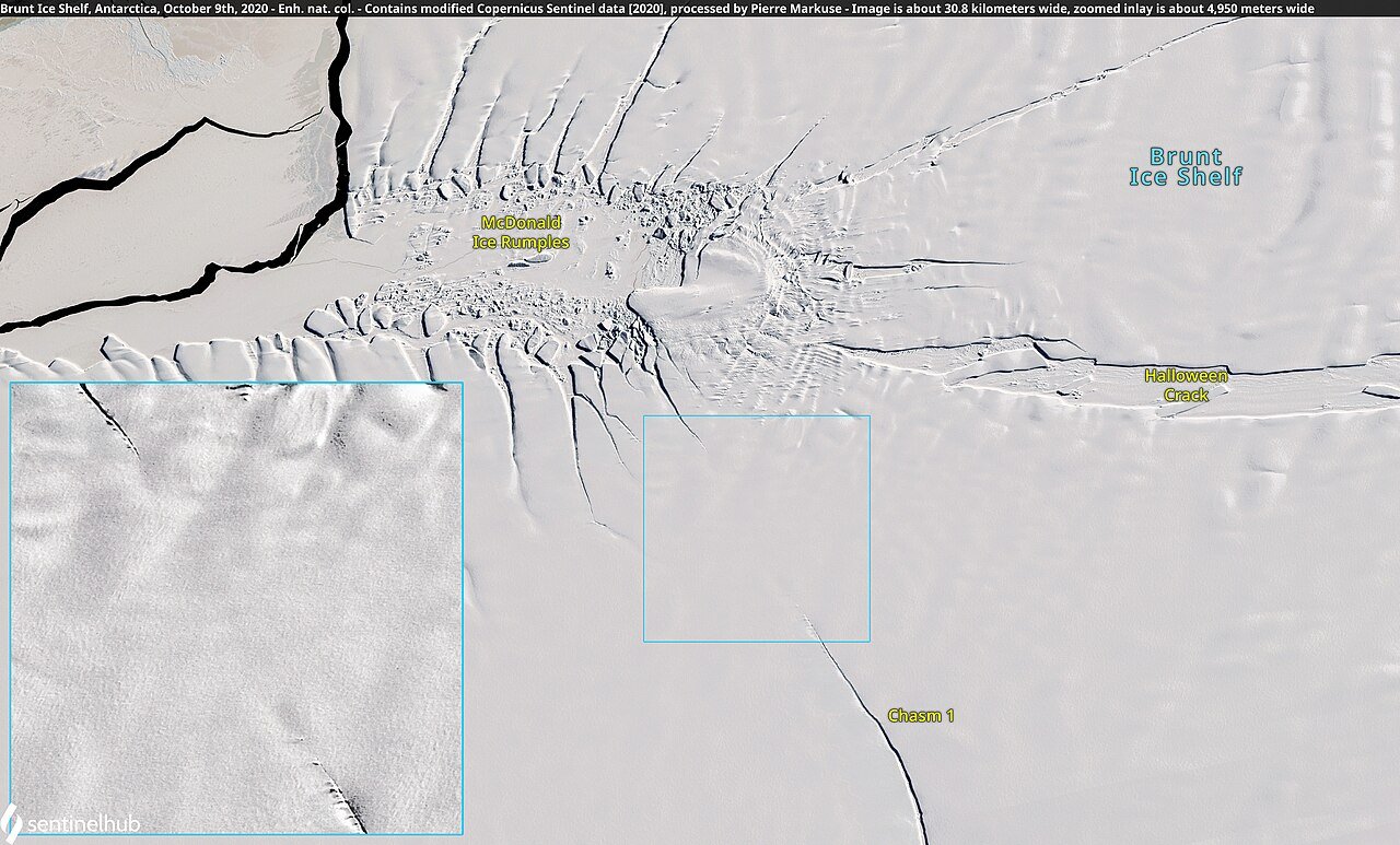 Brunt Ice Shelf, Antarctica, October 9th, 2020 (50495087077) — free Wikimedia Commons media