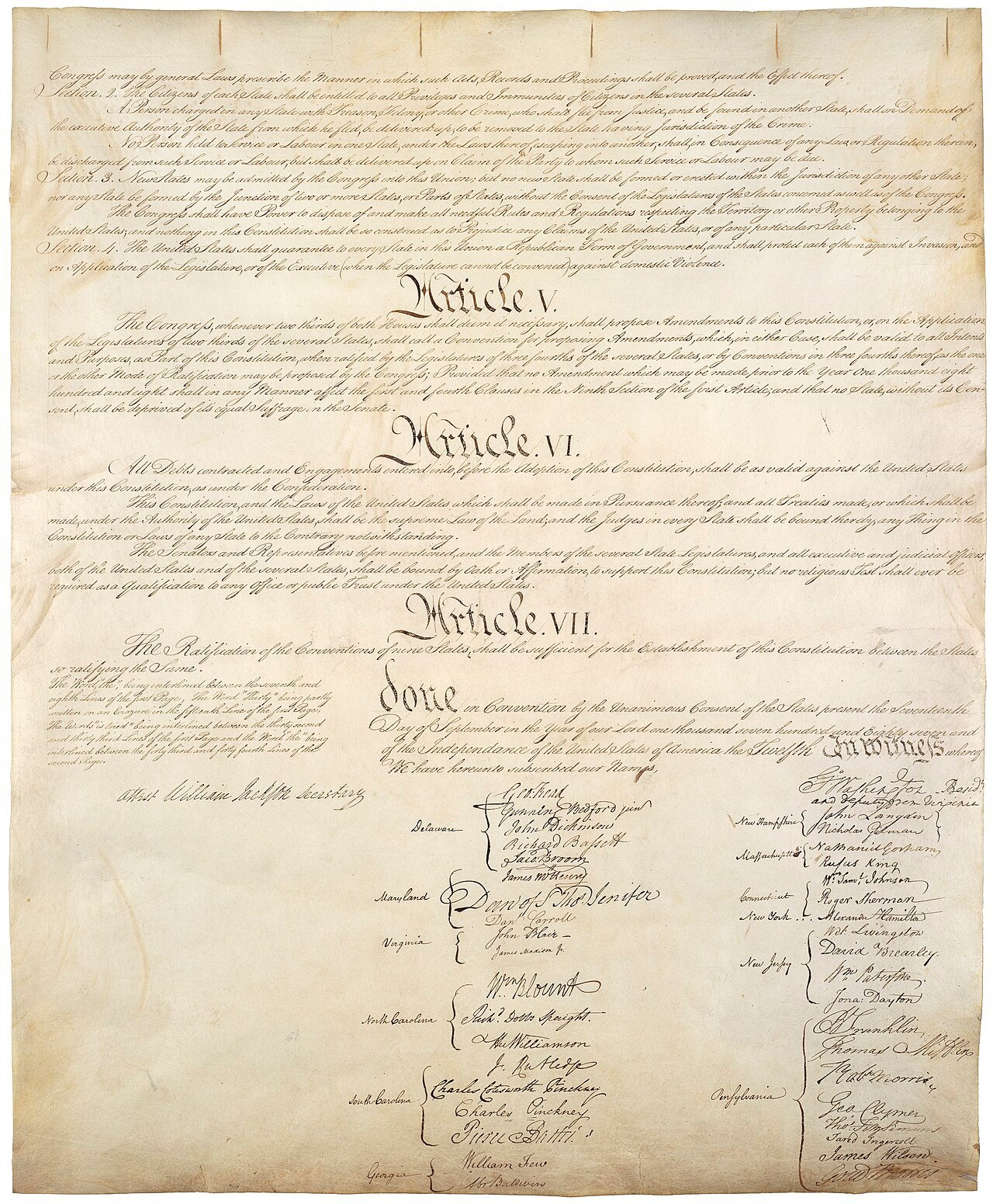 Constitution of the United States, page 4 — free Wikimedia Commons media