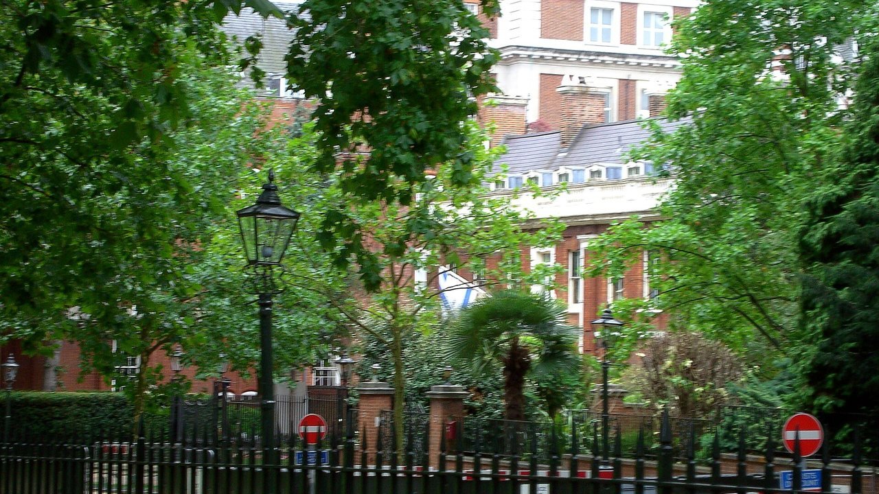 Stand-in: 2007 file photo of the Israeli Embassy in London seen through trees and railings, not a photo of this week’s dispute