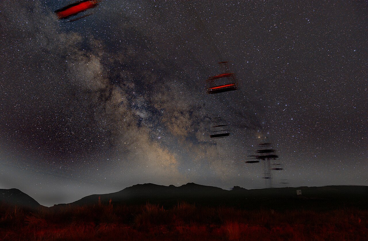 Milky Way over Brod, Dragash – Long-Exposure Astrophotography — free Wikimedia Commons media