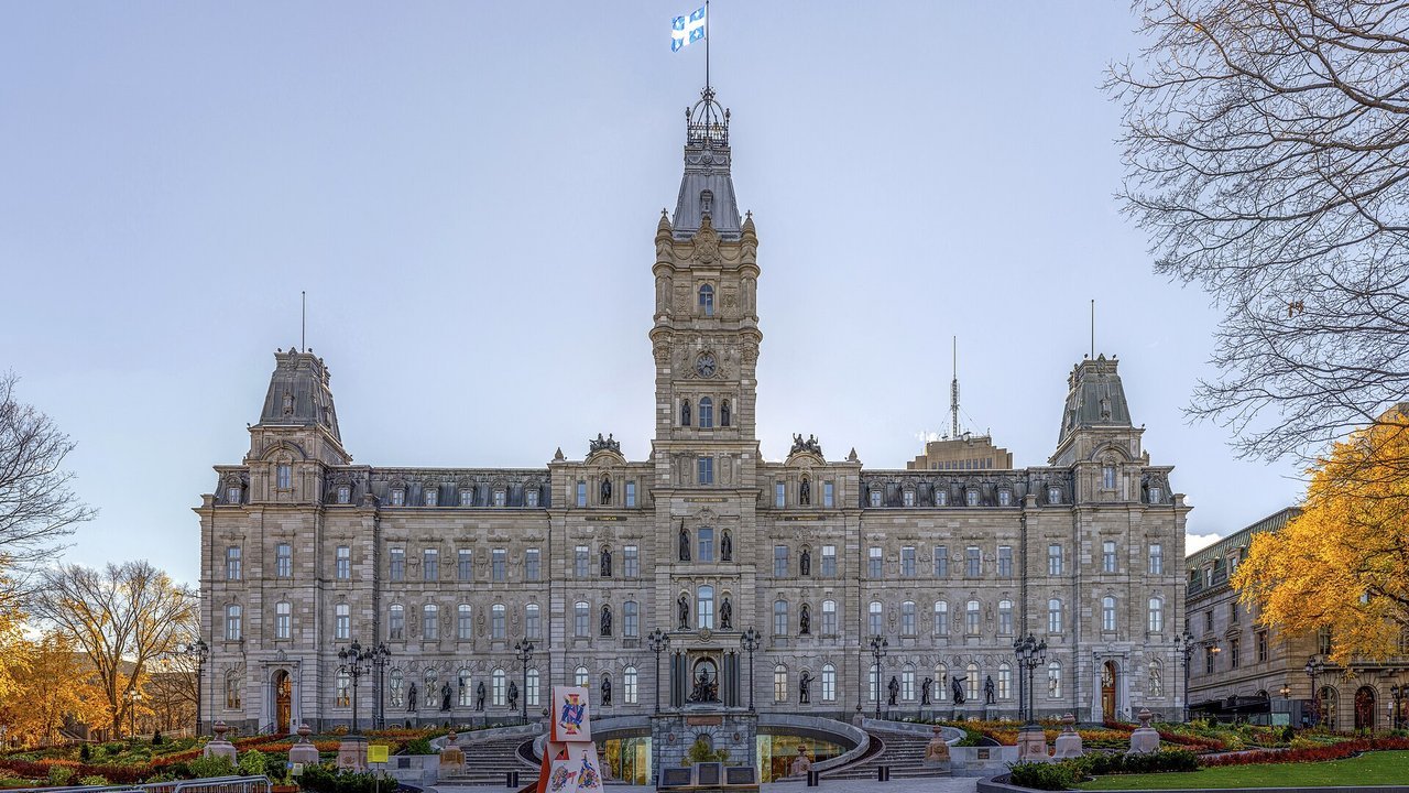 Stand-in: October 2020 file photo of Quebec’s Parliament Building in Quebec City, not a photo of election night